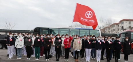 春暖花開，英雄歸來！葫蘆島市第二人民醫(yī)院支援綏中醫(yī)療隊(duì)凱旋而歸~